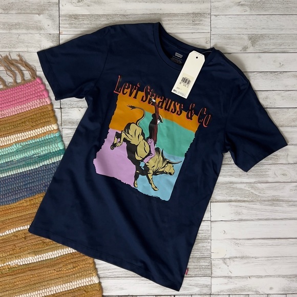 Levi's® Premium Japan Bull Rider Cowboy Graphic T-Shirt - Picture 11 of 15